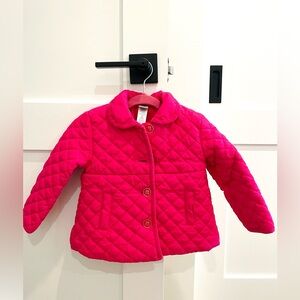 Little me pink quilted jacket